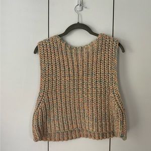 Free People Cropped Sweater Vest (Reversible!)